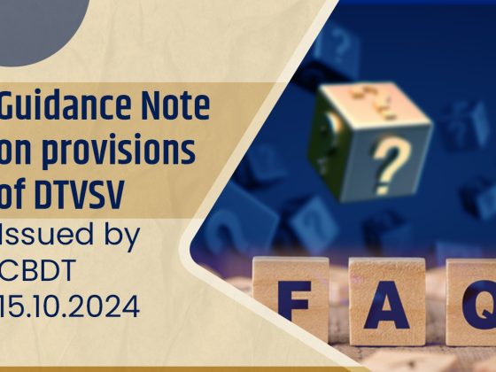 Guidance Note on provisions of DTVSV